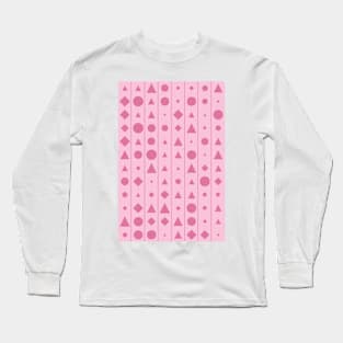 Gift for Valentines Day - Geometric Pattern - Shapes #9 Long Sleeve T-Shirt